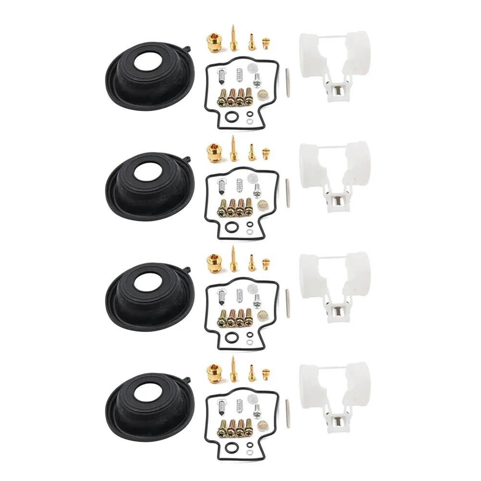 Lot De 4 Kits Réparation Carburateur Moto Et Diaphragme Pour Kawasaki Pour Ninja ZX900 ZX-9R GPZ900R 1994-2003
