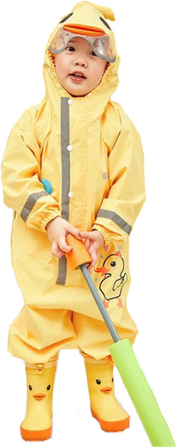 Amazon キッズ レインコート 子供用 男の子 女の子 レインウェア 雨具 カッパ 可愛い動物パターン 恐竜 防水 防風 通園 通学 収納ポーチ付き反射テープ 90 130cm レインウェア 通販
