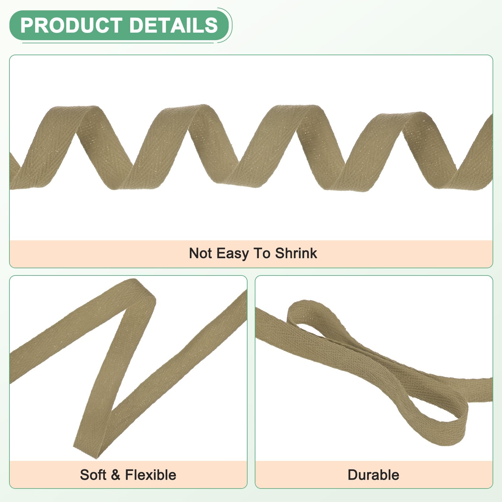 M METERXITY Cotton Twill Tape - Image 2