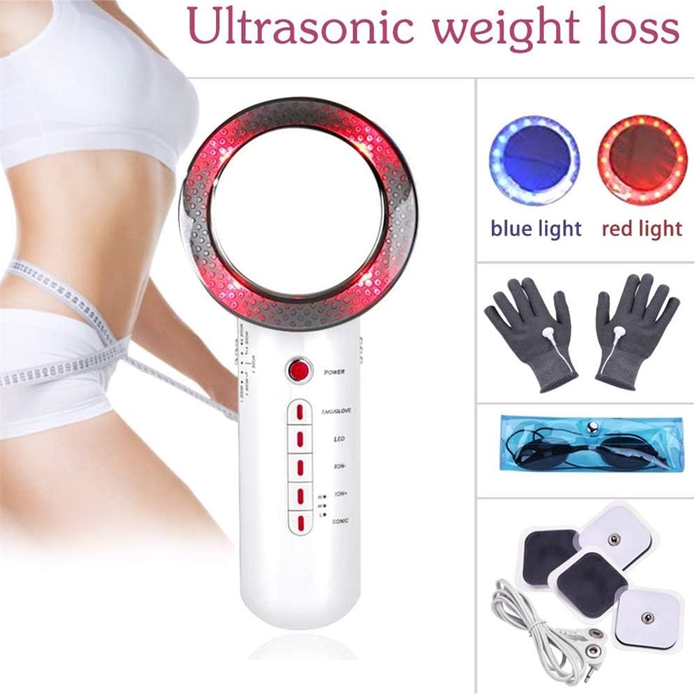 6 en 1 Cavitación ultrasónica EMS Luz infrarroja Vibración ...