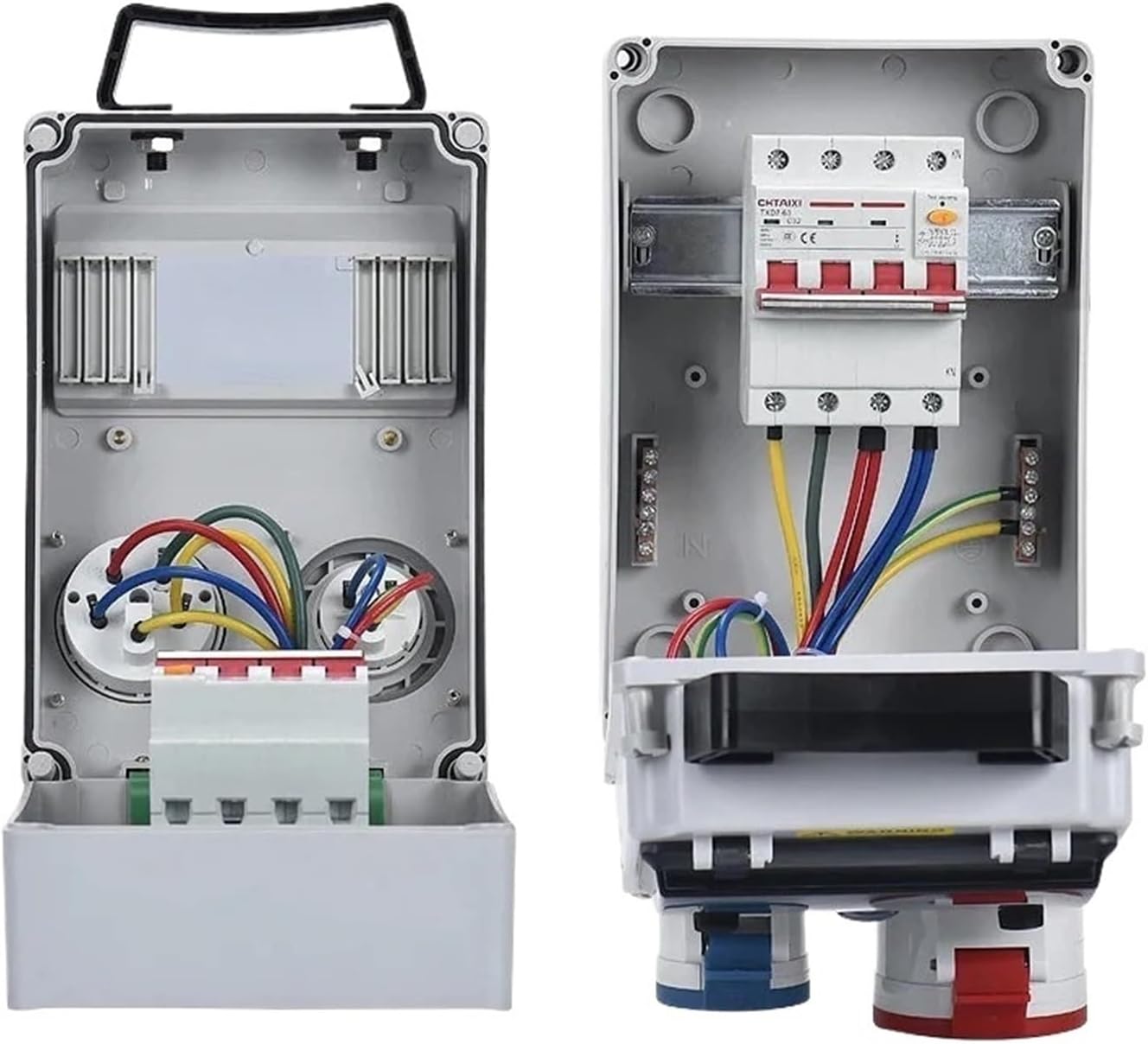 Waterproof Industrial Socket Box Outdoor Wall Distribution Box with MCB ...