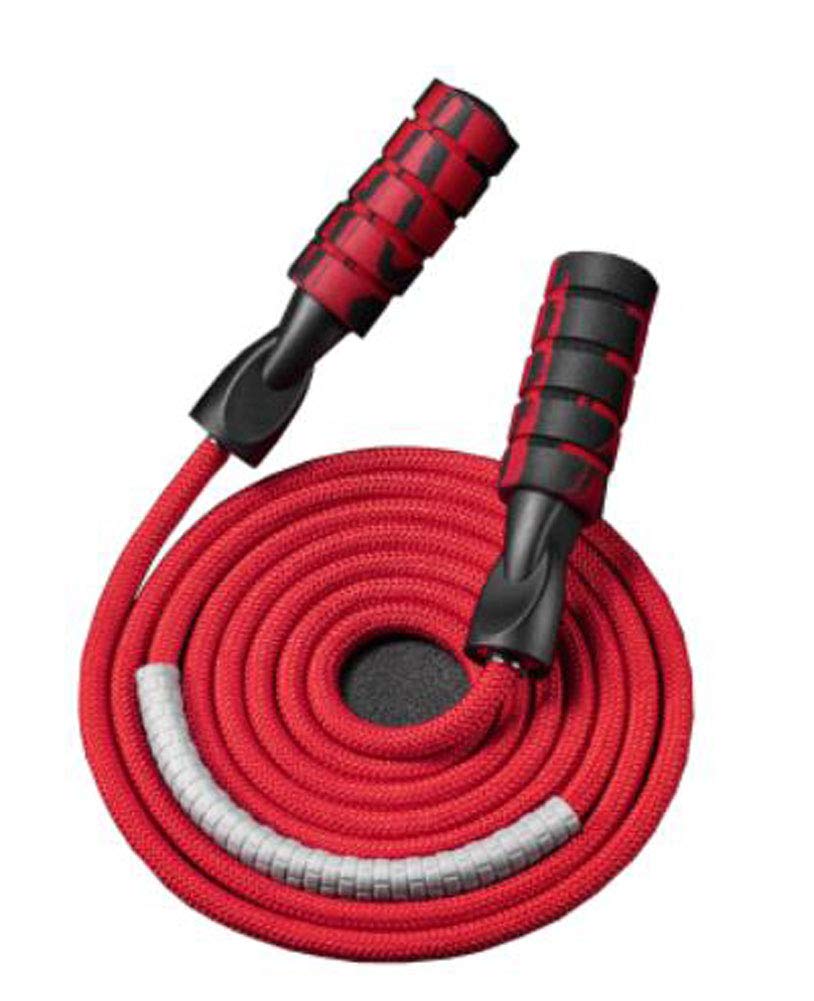 Maya Star - Corda per saltare con doppio cuscinetto in cotone ponderato, lunghezza regolabile, per allenamento cardio, resistenza e salto, allenamento fitness, carico 0,5 kg