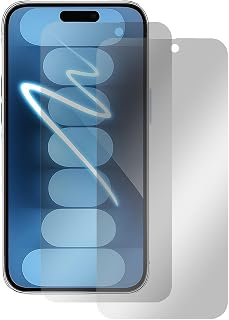 Somikon 2-Pack Tempered Glass Screen Protector with Privacy Screen Protector for iPhone 15 Pro