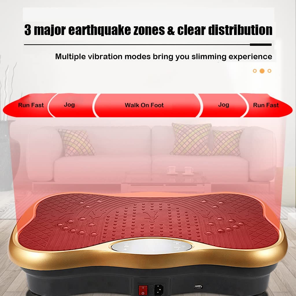 Pedana Vibrante for Esercizi - Piattaforma Fitness con Vibrazione for Tutto Il Corpo for Perdita di Peso, Tonificazione e Benessere - Peso Massimo Utente 150 kg