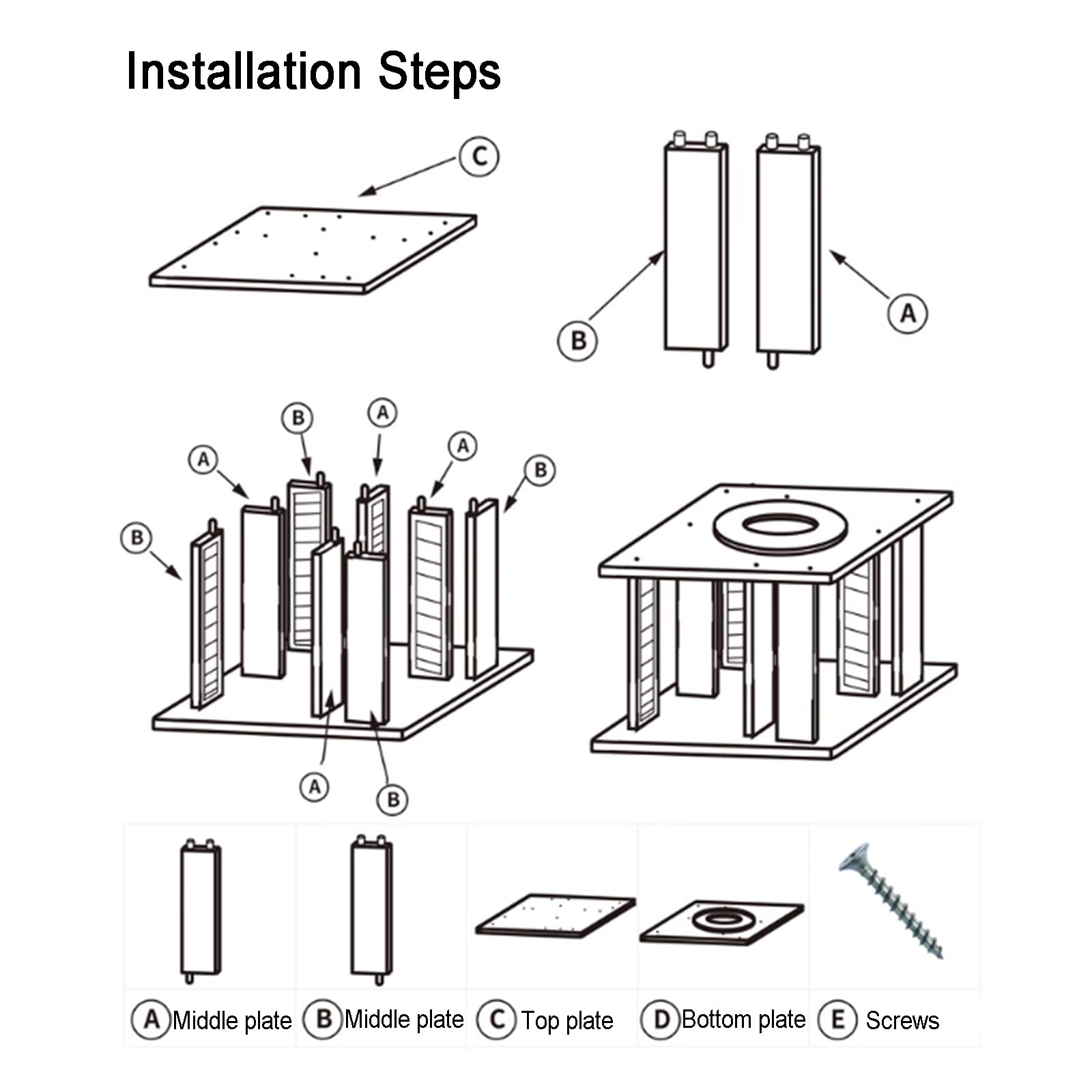 Porta CD Dvd da Scrivania, Organizer in Legno per CD, Ripiano Espositivo Girevole a 360° per CD, Ripiano di Finitura per Dischi, Contiene 45 Custodie Standard per CD, per Sala Cinema
