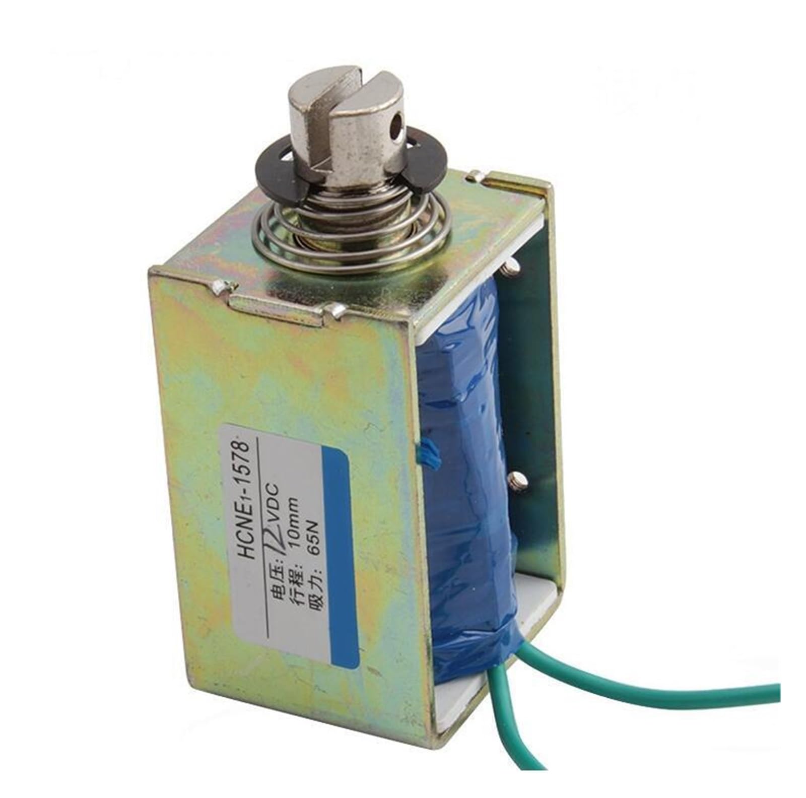 AARTERZZA 12V/24VDC 10mm Stroke 6.5Kg 65N Force DC Frame Electromagnet HCNE1-1578 Push-Pull(24V)