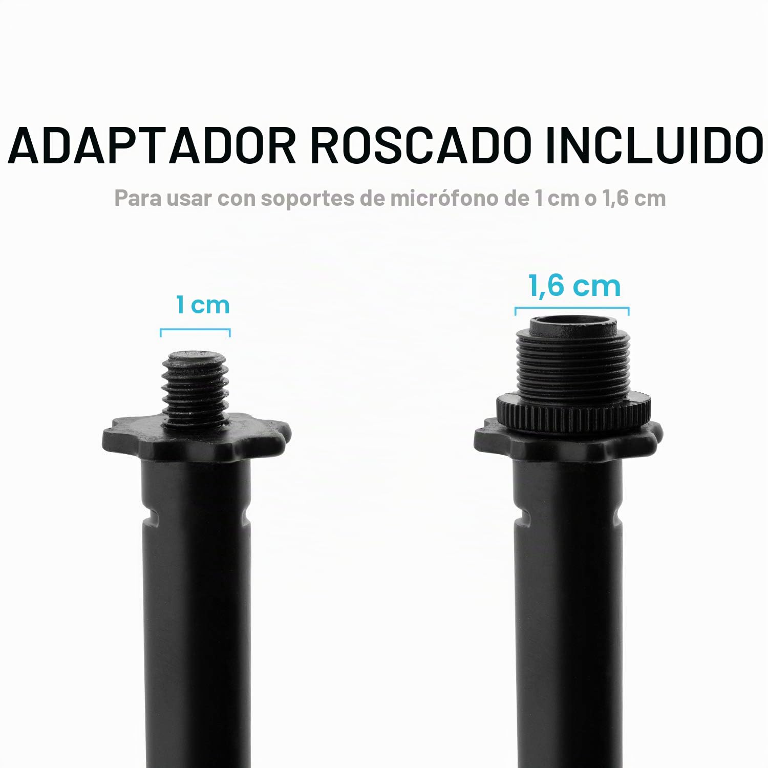 Tiger MCA49-BK - Soporte de Sobremesa de Micrófono, Soporte de Bombo, Soporte de Micrófono de Guitarra Para Cabina, Base de trípode | Piso de bajo nivel para bombo, soporte de micrófono para cabina de guitarra