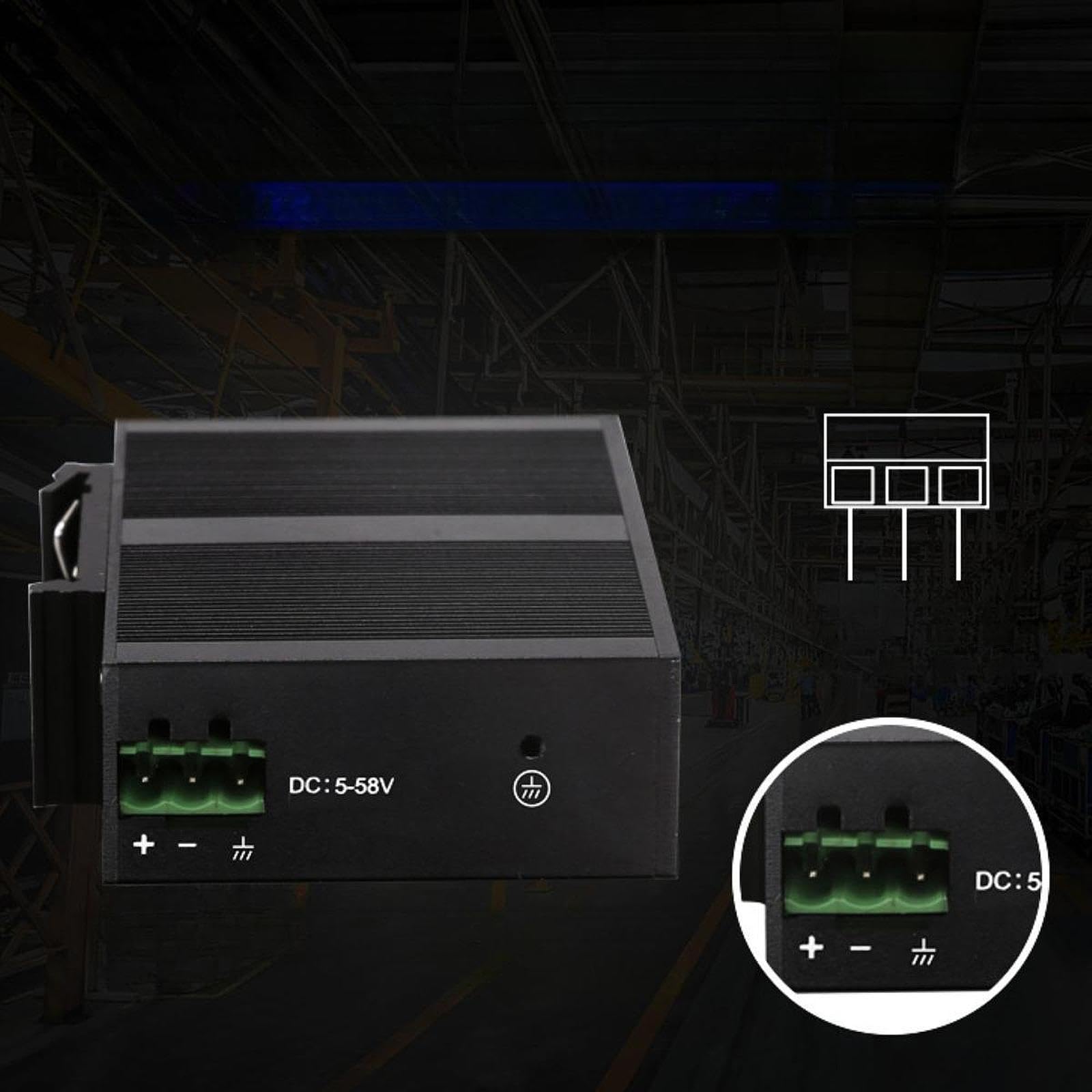 Lot de 5 commutateurs Ethernet 10/100 Mbps 1 Gbit/s Capacité de commutation 5 ports Ethernet Splitter