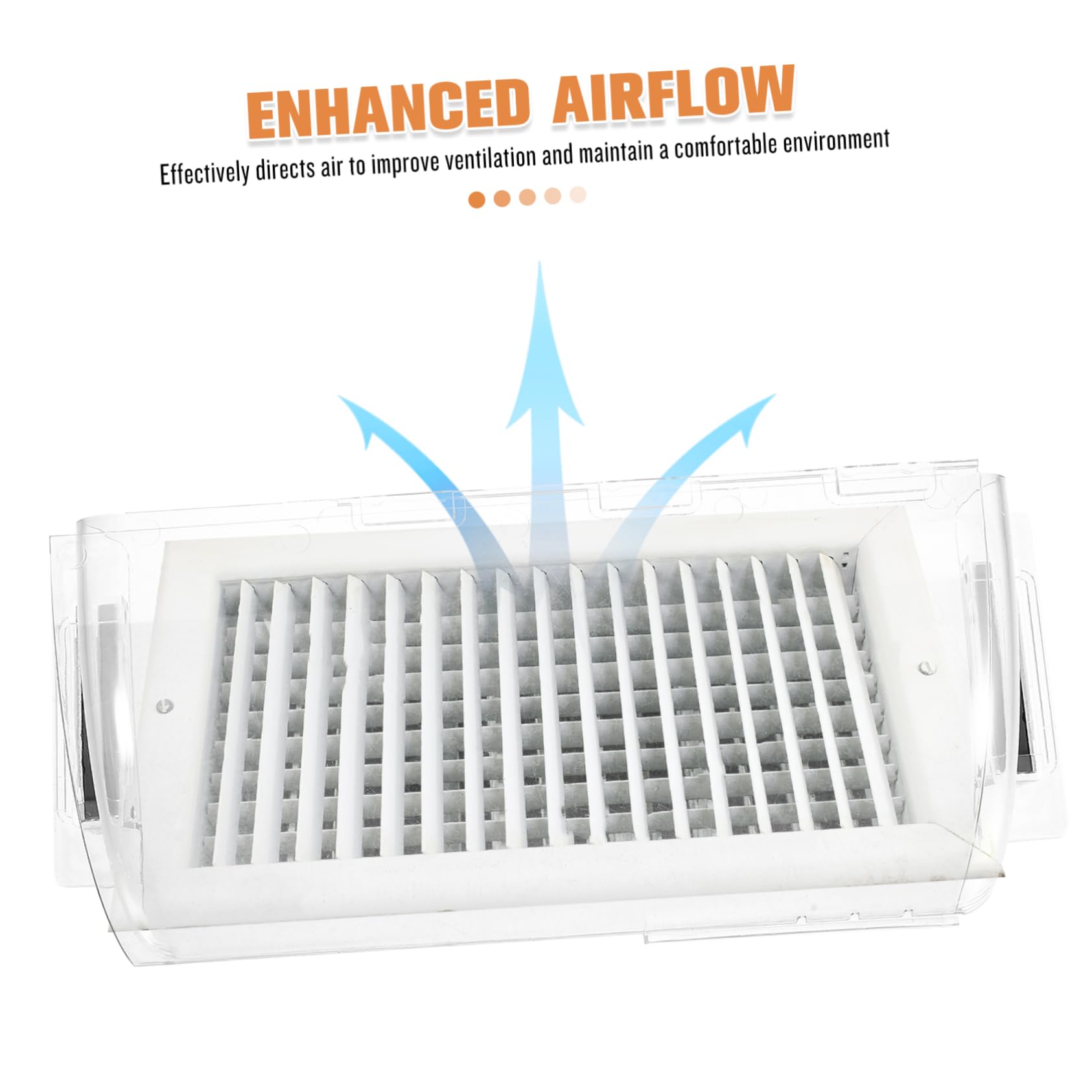 POPETPOP Cubiertas de Ventilación Magnéticas Ajustables de Plástico para Deflectores de Aire Seguros Diseño Minimalista y Apariencia Elegante para Uso en Paredes y Techos