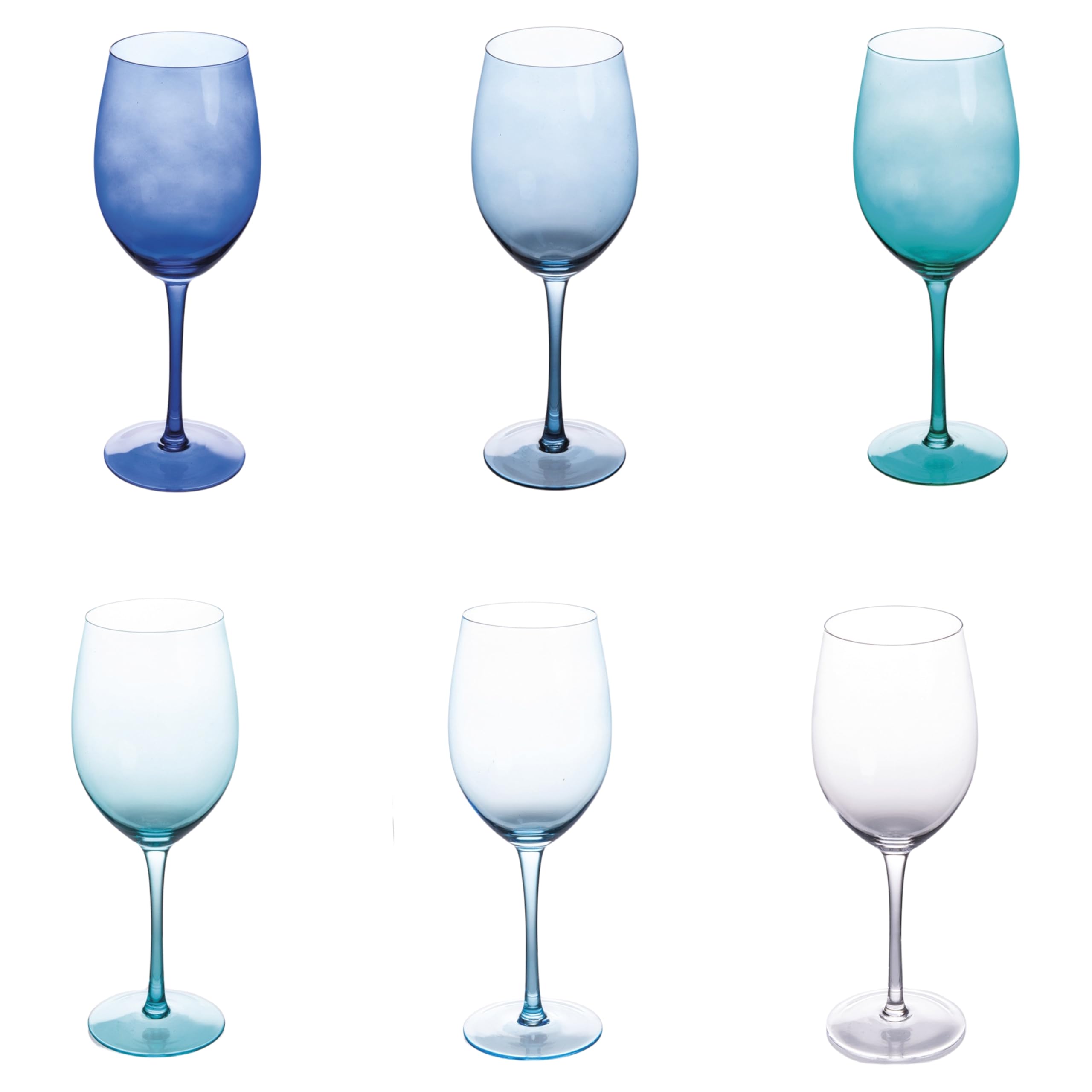 Villa d'Este Home Tivoli 1996 Happy Hour Ocean Sektgläser, 550 ml, 6 Stück