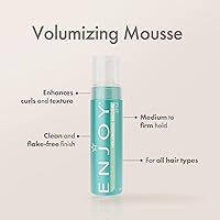 Vista 2 de ENJOY Mousse voluminizante (6.8 onzas) mousse para construir volumen; ingredientes ligeros añaden cuerpo extra