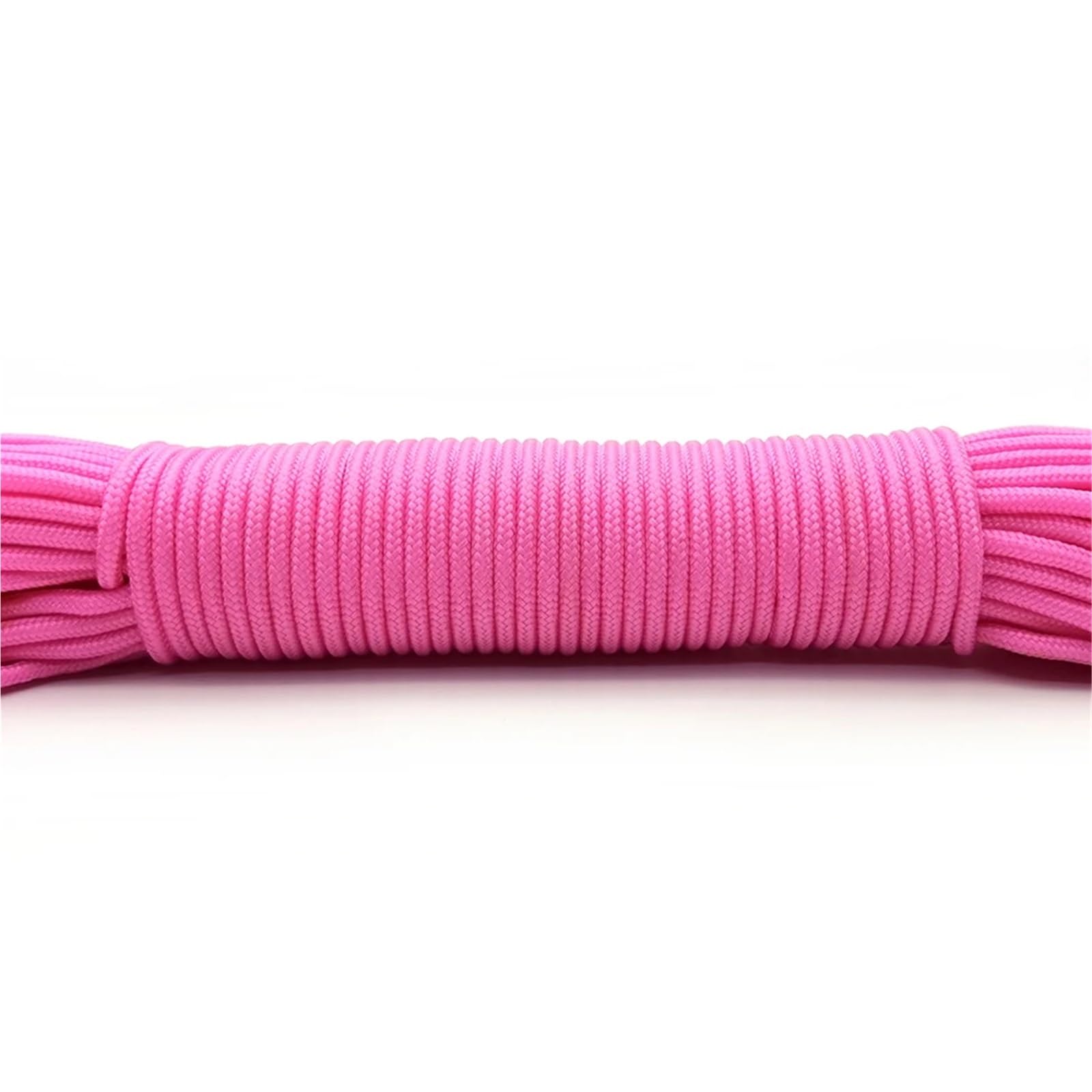 Paracord 3mm Paracord Lanyard Rope Parachute Cord Hiking Camping Clothesline Bracelet Accessory One Core 100ft 328ft(Pink,100ft(31m))