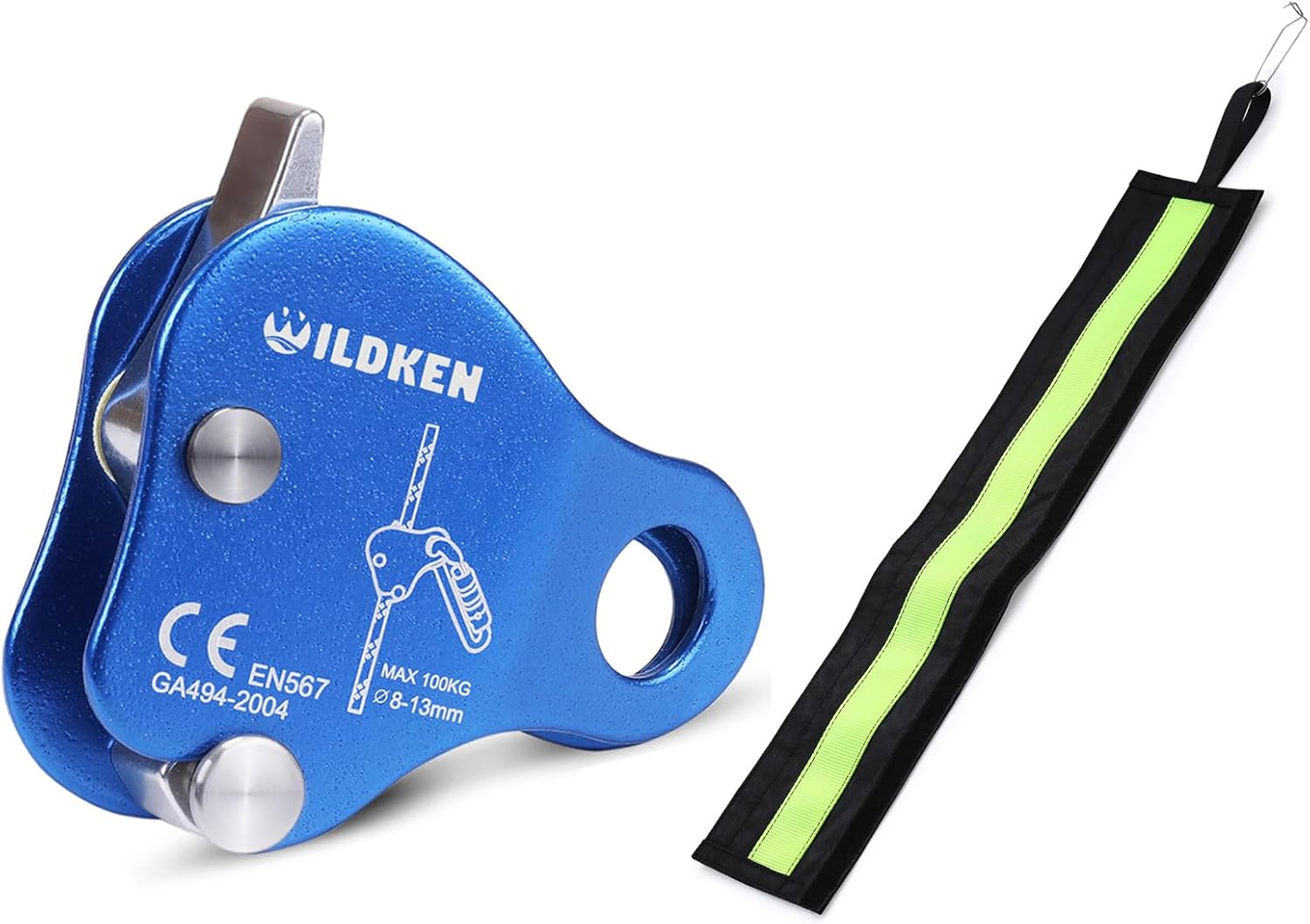 WILDKEN Climbing Ascender/Rope Protector Rope Protector Sleeve Fall Protection Belay Device Climbing Rope Grab