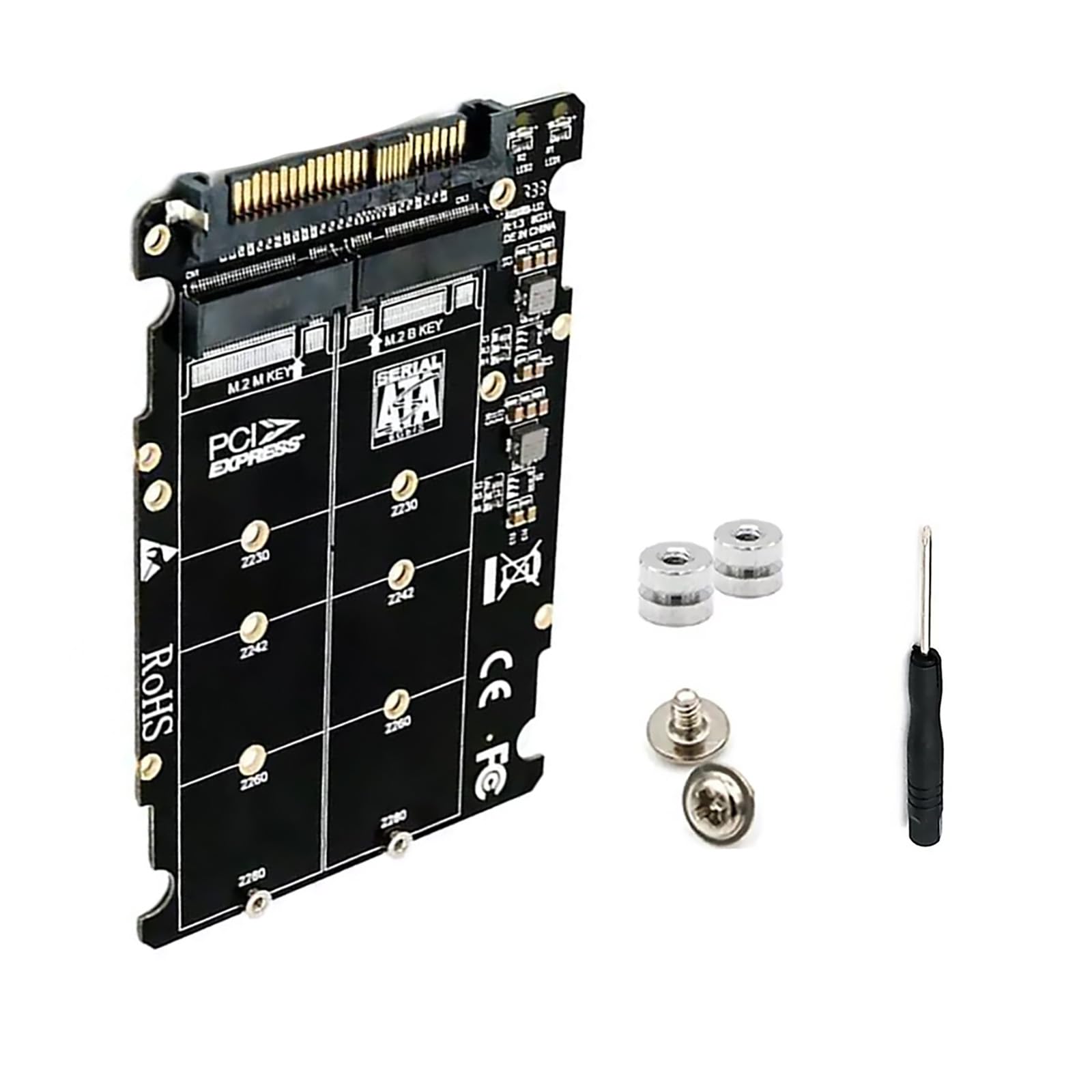 Adattatore SSD M.2 (NGFF) A SFF-8639 (porto SATA/NVMe) - Nuovo, Per Potenziamento PC 2025