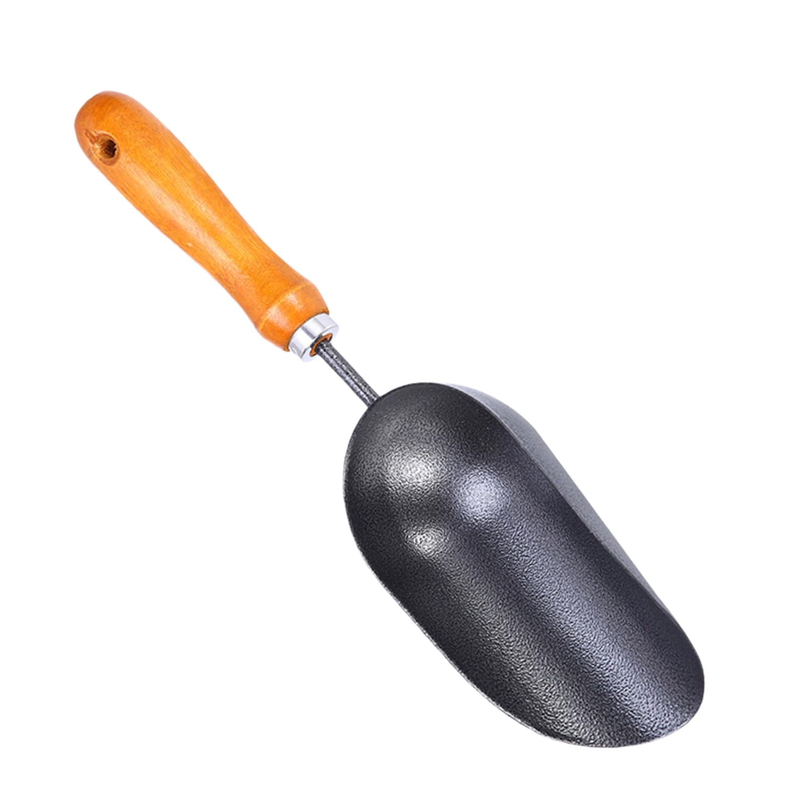 Garden Trowel Ergonomic Wood Handle Potting Soil Scoops for Soil Digging Sowing and Container Care Potting Scoops with Handle