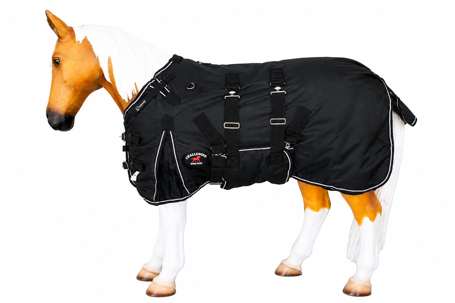 CHALLENGER 54" Black 1200D Foal Winter Blanket Miniature Pony Donkey Bellyband 51938