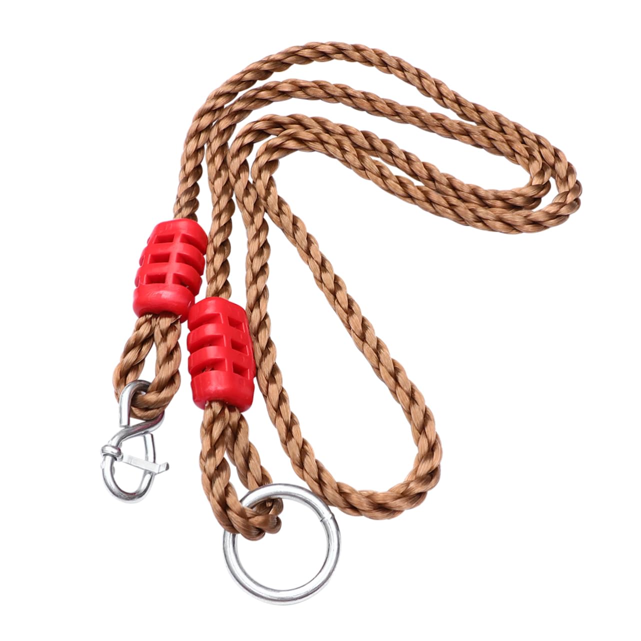 Mikikit Nylon Swing Ropes Connectors 6-Piece Swing Kit Easy to Install Adjust Random