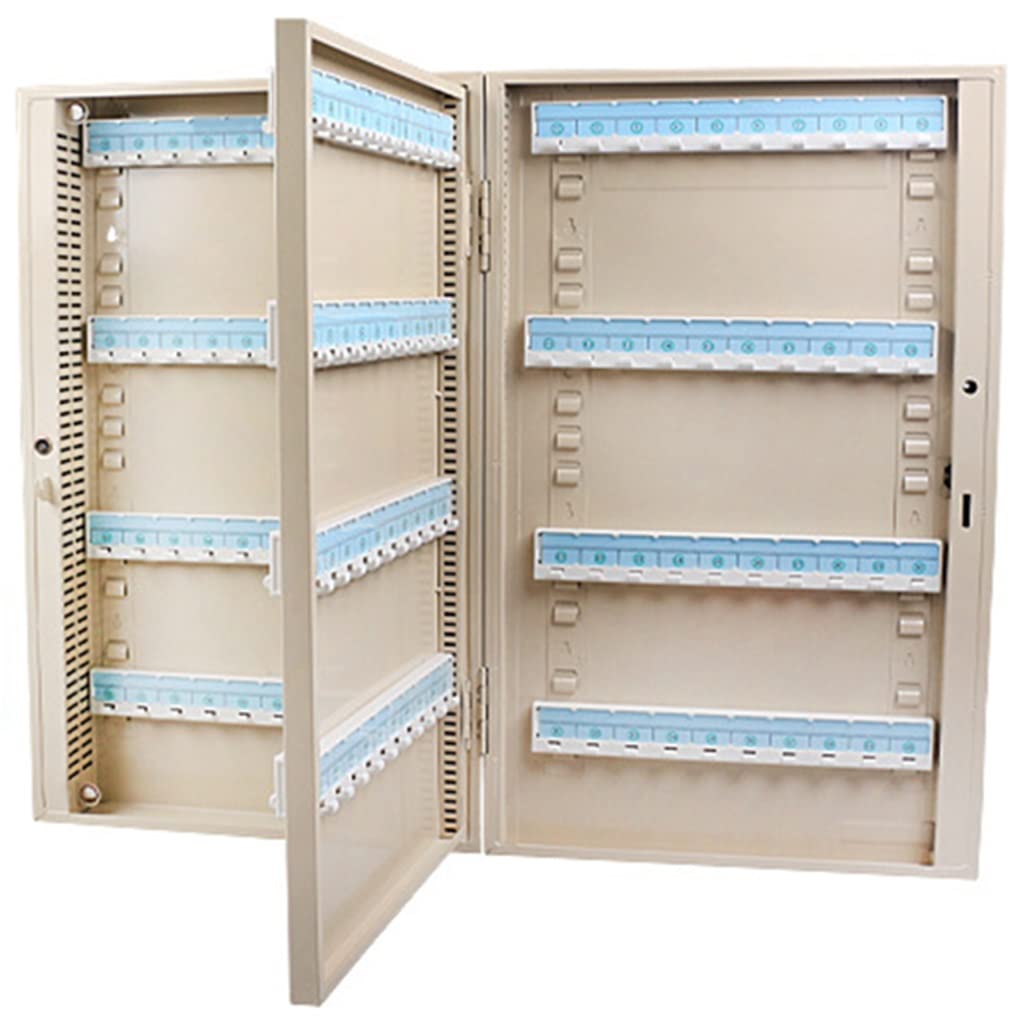 Kfgisd B Key Lock Organizer Large 160/240-Keys Super Large Capacity Key Cabinet, Wall-Mounted Partition Storage Key Security Box ，Key Box(160 Keys)