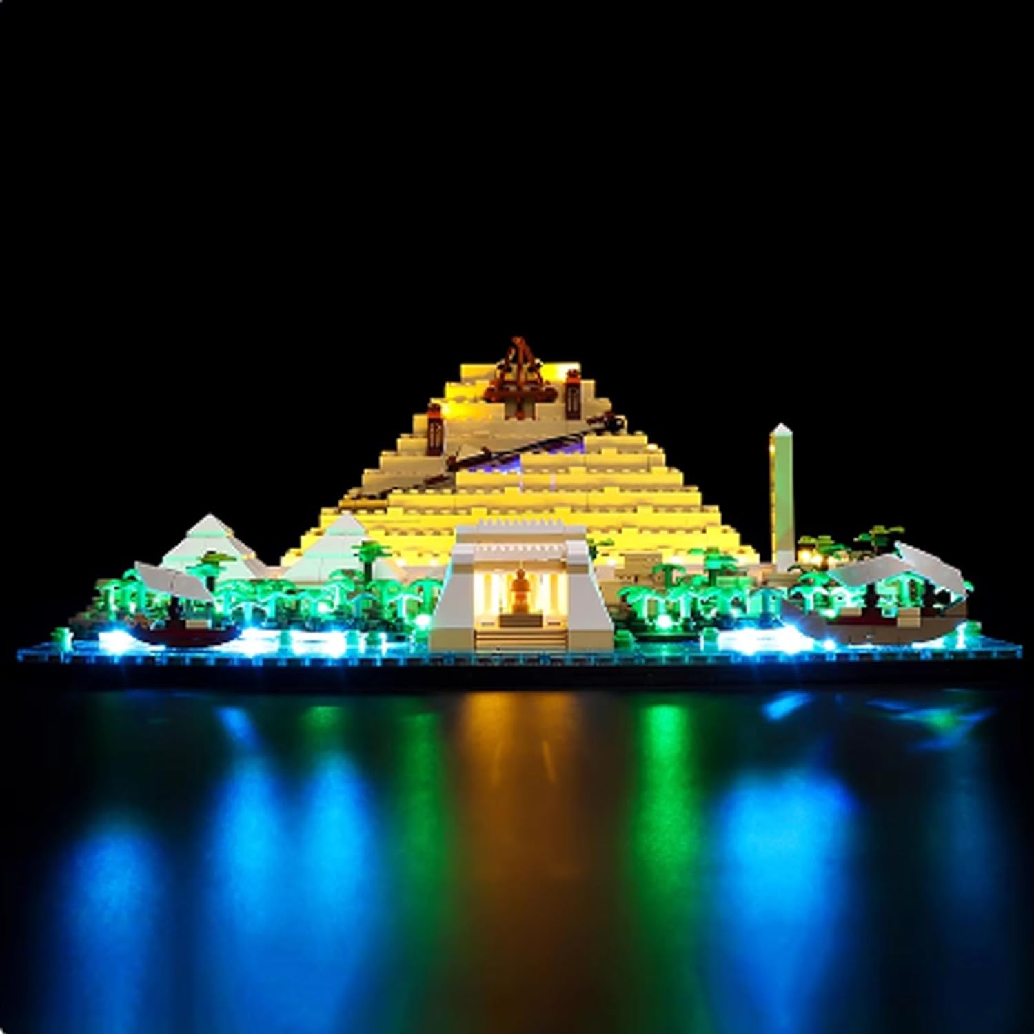 LED Lighting Kit Compatible with Lego 21058 Great Pyramid of Giza Series LED Light Set (Model Kit Not Included - Lighting Components Only) (Remote Control Style)