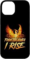 Vista 4 de Funda de regalo motivacional para iPhone 16 From the Ashes I Rise Phoenix Bird