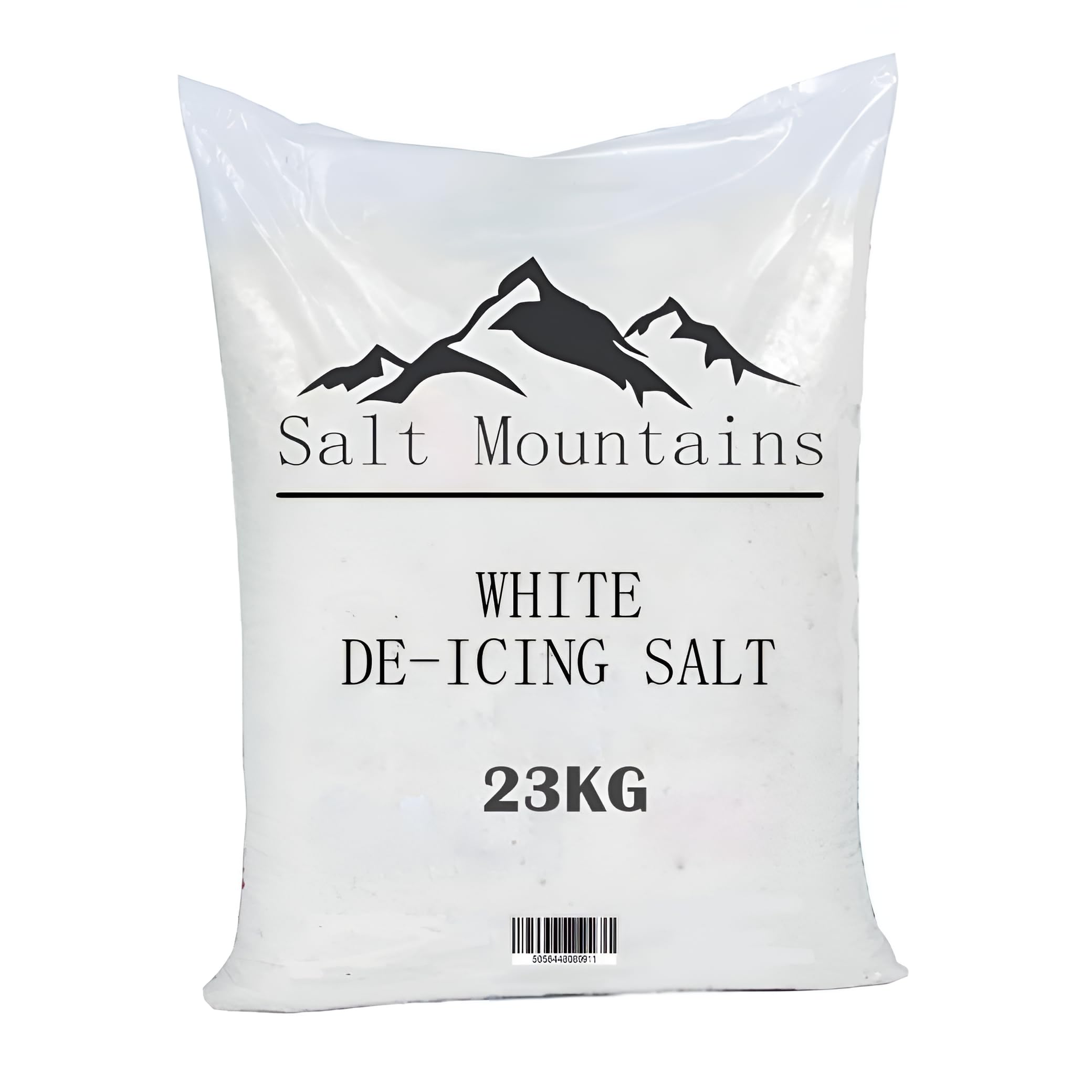 indigo® Salt Mountains – White De-Icing Rock Salt 23kg x 1 Bag – Fast-Acting Winter Grit for Ice & Snow – Pavements, Paths, Roads, Car Parks