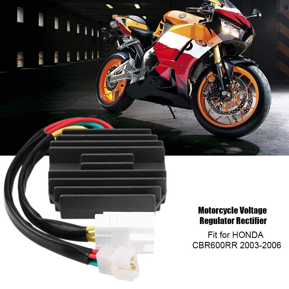 Aramox Voltaje Rectificador, Regulador de Voltaje de Motocicleta para Rectificador Negro para Rectificador BL 218214 RV