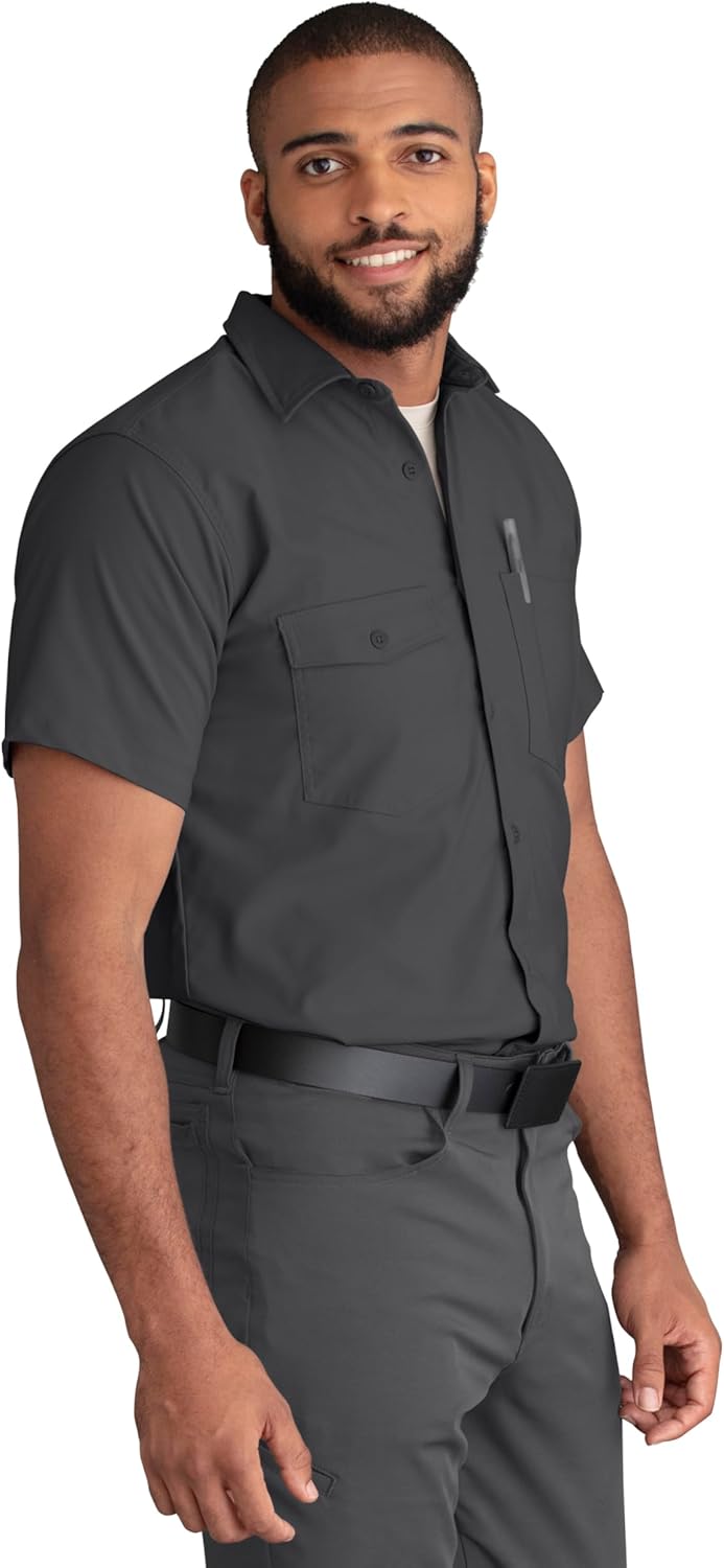 Red Kap Mens Cooling Short Sleeve Work Shirt - Image 6