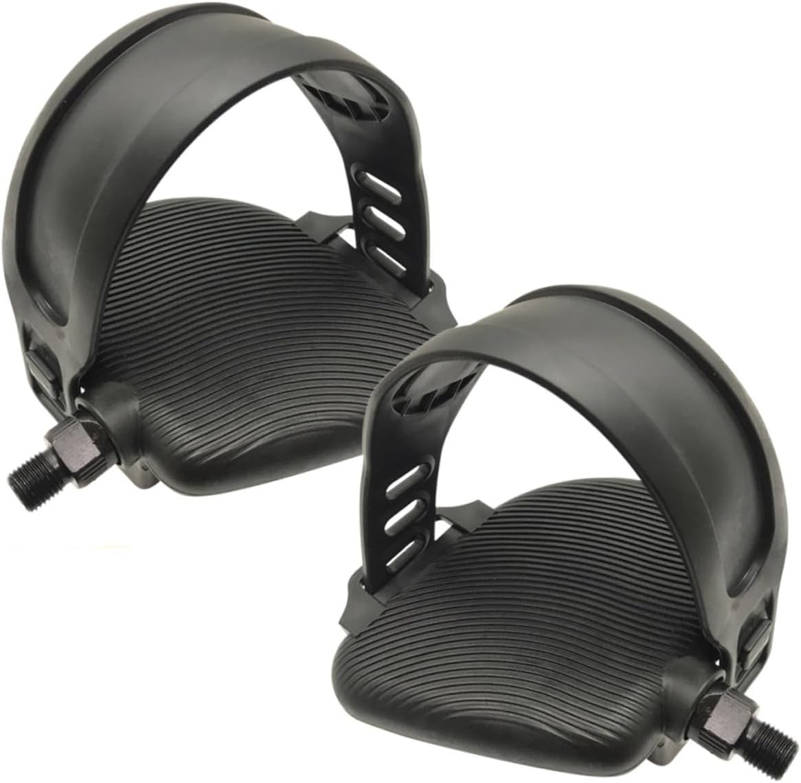 Multipurpose Exercise Bike Pedals Replacement for Gym Cycle and Mountain Bikes Wide Surface Flat Pedals for Comfortable Long Rides Stationary Bicycle Accessories Kit