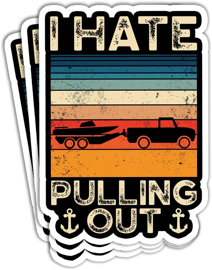 SUNHADO (3 Pcs) I Hate Pulling Out Sticker Funny Camping