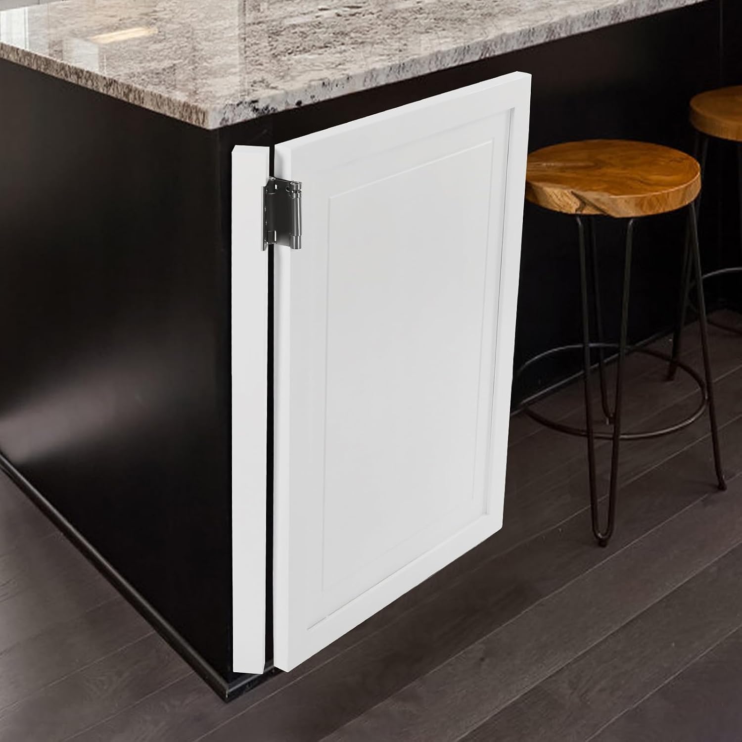 Saloon Doors, Solid Wood Swinging Doors, Interior Partition Swing Door, Half Waist Cafe Door with Hinges for Kitchen Bar Hallway Pub Shop Porch Restaurant Entrance (White, 27.56 * 35.43in)