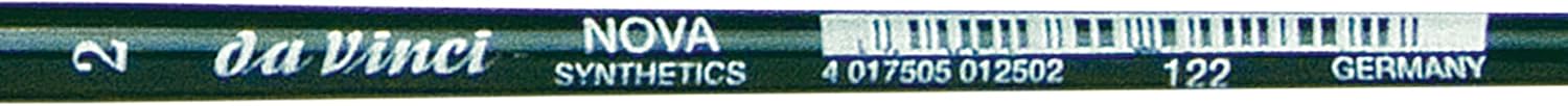 da Vinci Nova Series 122 Hobby Paint Brush, Hobby Flat Synthetic, Size 2 (122-02)