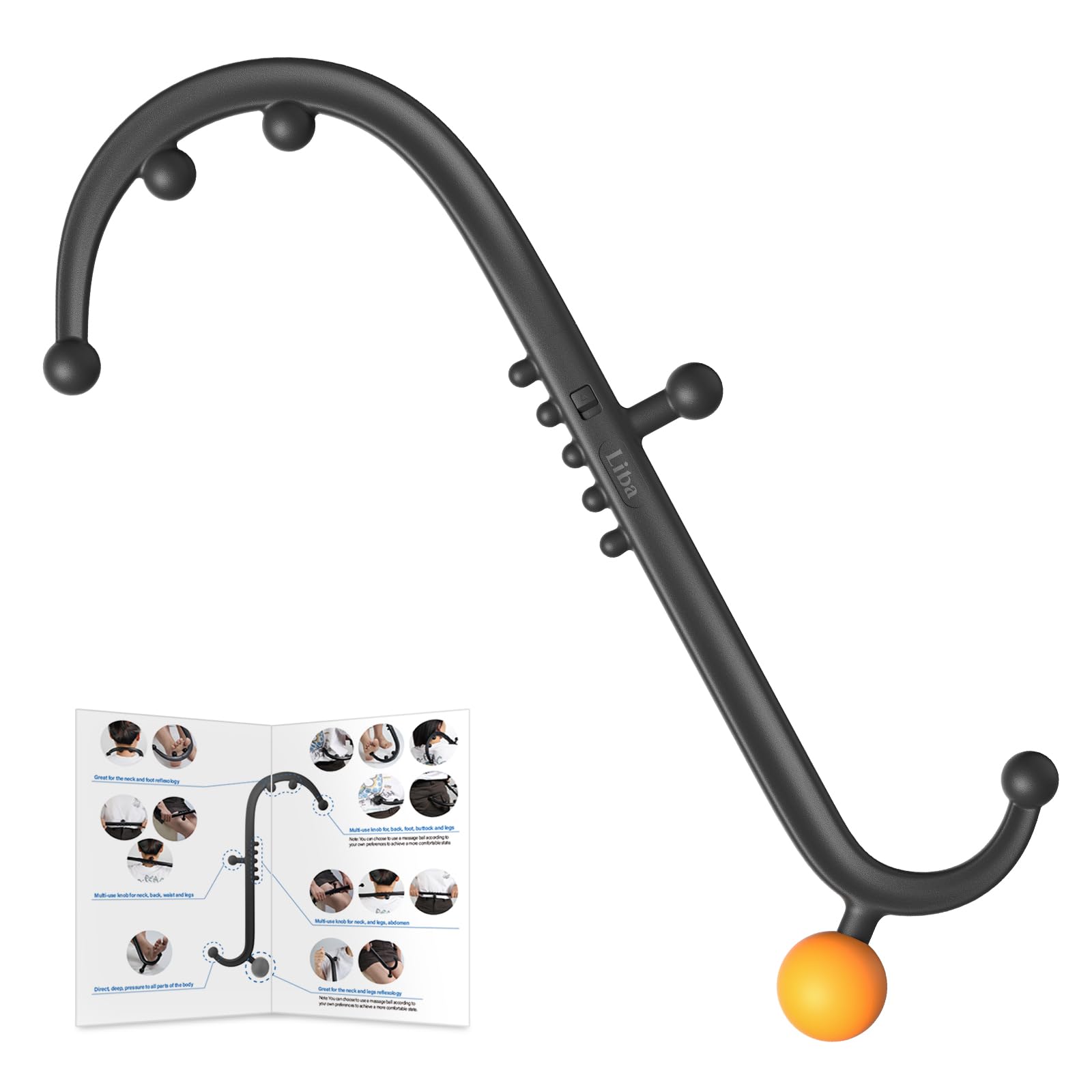 Amazon.com: LiBa Trigger Point Massage Tool, Detachable Back Neck