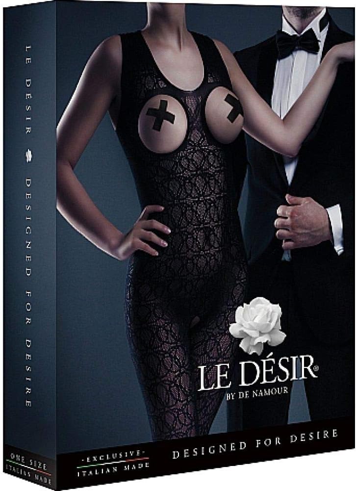 Le Desir Black One Size Zarah Bodystocking