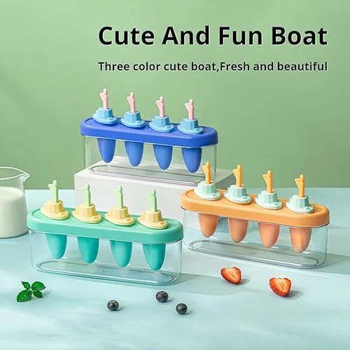 Miniatura 7 de Juego de moldes para helados familiares para hacer helados, accesorios de cocina congelados, fácil liberación, leche materna saludable, de grado