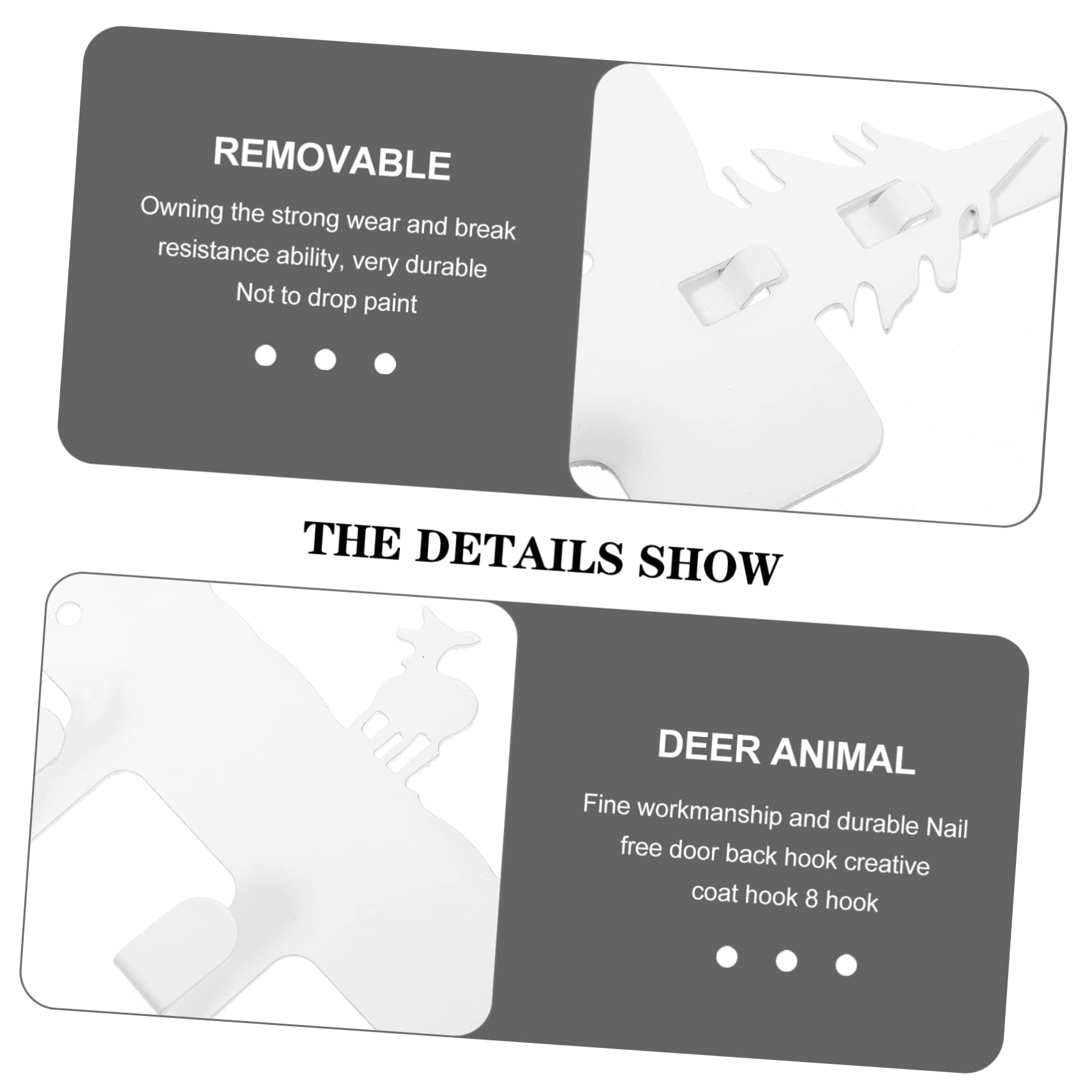 OHPHCALL Door Behind Hanger No Nail Required Versatile Clothing Organizer for Home