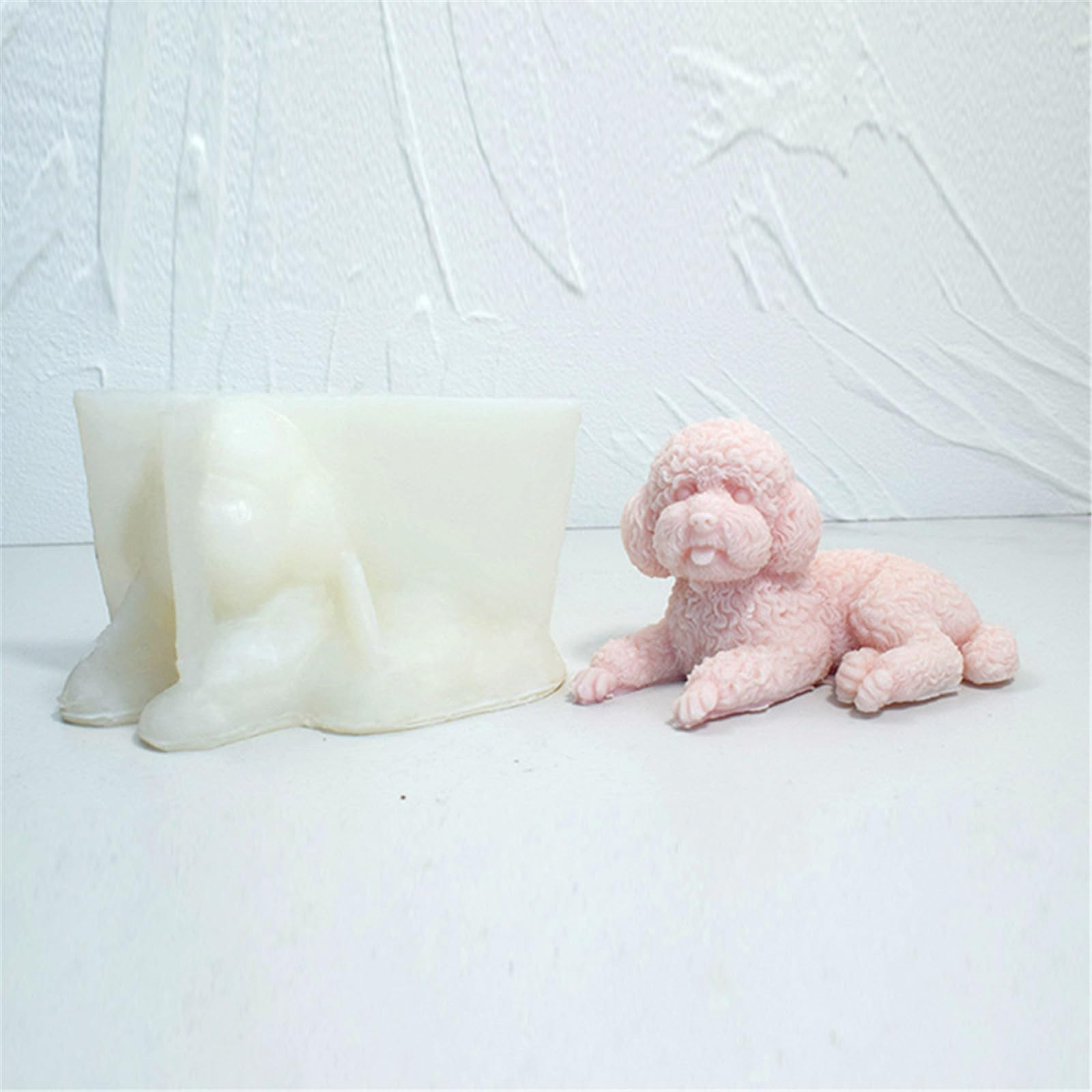 Moule en silicone en forme d'animal pour chien, savon, plâtre, résine, artisanat au chocolat, outils de pâtisserie, décoration de la maison, gypse 3D en silicone