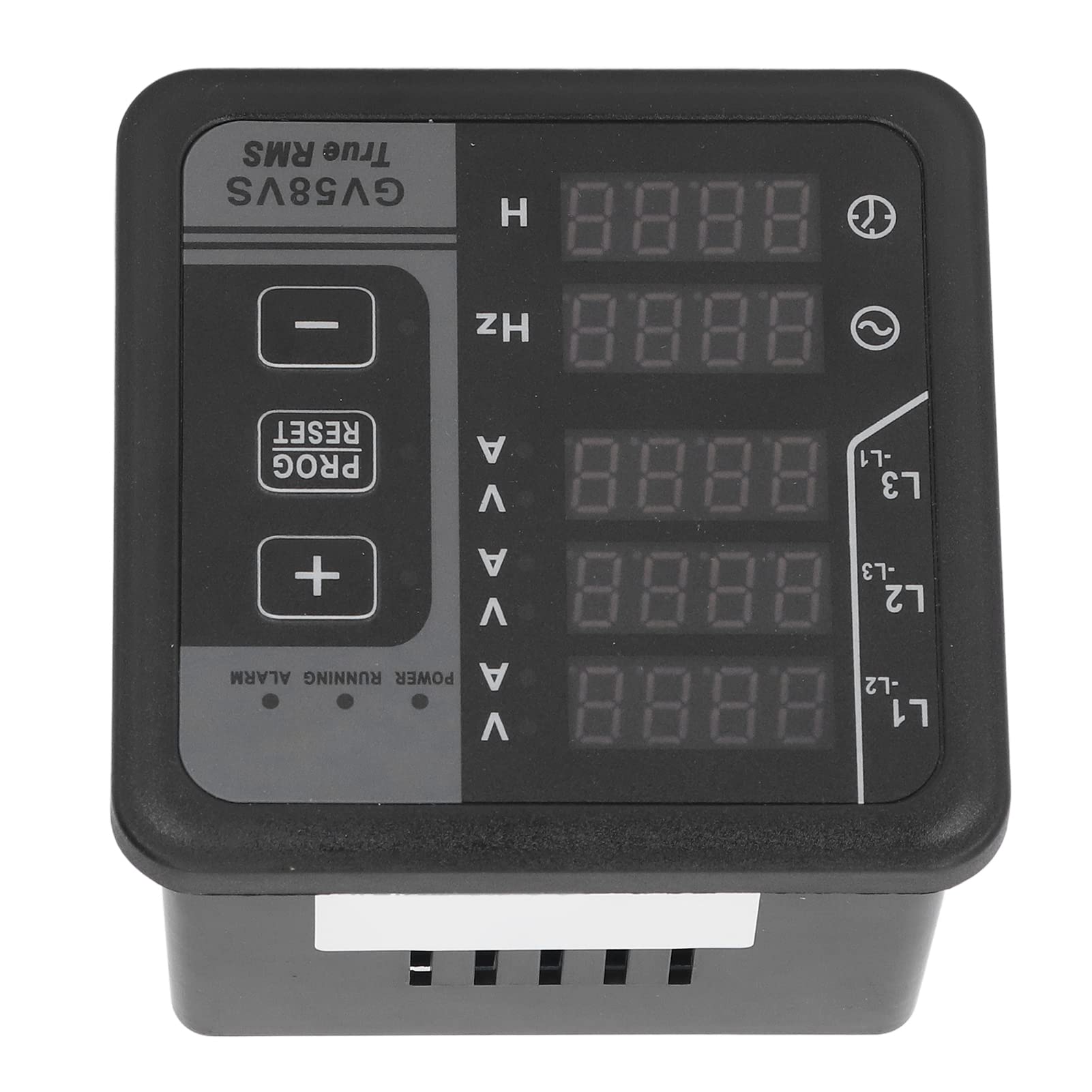 Generador Medidor multifunción digital AMP Start AMP Volt Medidor de frecuencia para detección 8 36V Alciban ABS impermeable con clasificación IP54 para generadores trifásicos
