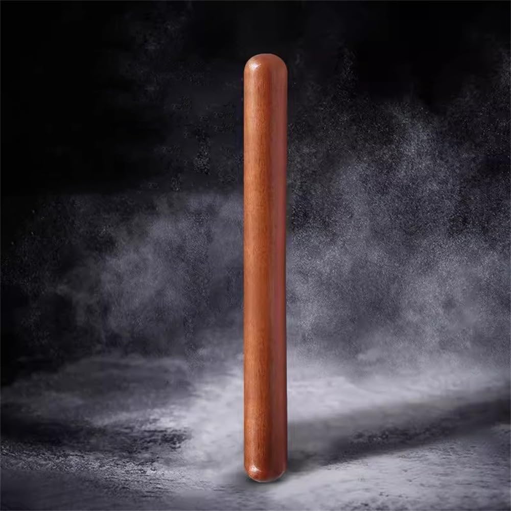 Nudelhölzer Backutensilien aus Holz for die Küche, antihaftbeschichtet, Nudelholz für den Küchengebrauch(40x2.8cm)