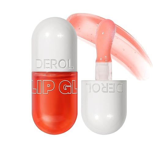 Honeyouth Lip Plumper Lucid Dream Essence Lip Glow Oil Aquaphor Lip Gloss Para Mujeres Buxom Lip Makeup Tinted (02#Grapefruit)