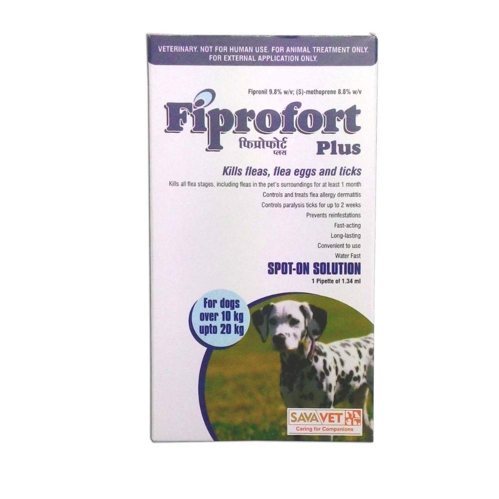Fiprofort Plus Spot- Ticks & Fleas Solution for Dogs