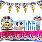 【Ocasión】: artículos de fiesta de Mickey para Acción de Gracias, cena de Navidad, celebraciones, baby showers, reuniones de clase, celebraciones familiares, actividades al aire libre, etc.