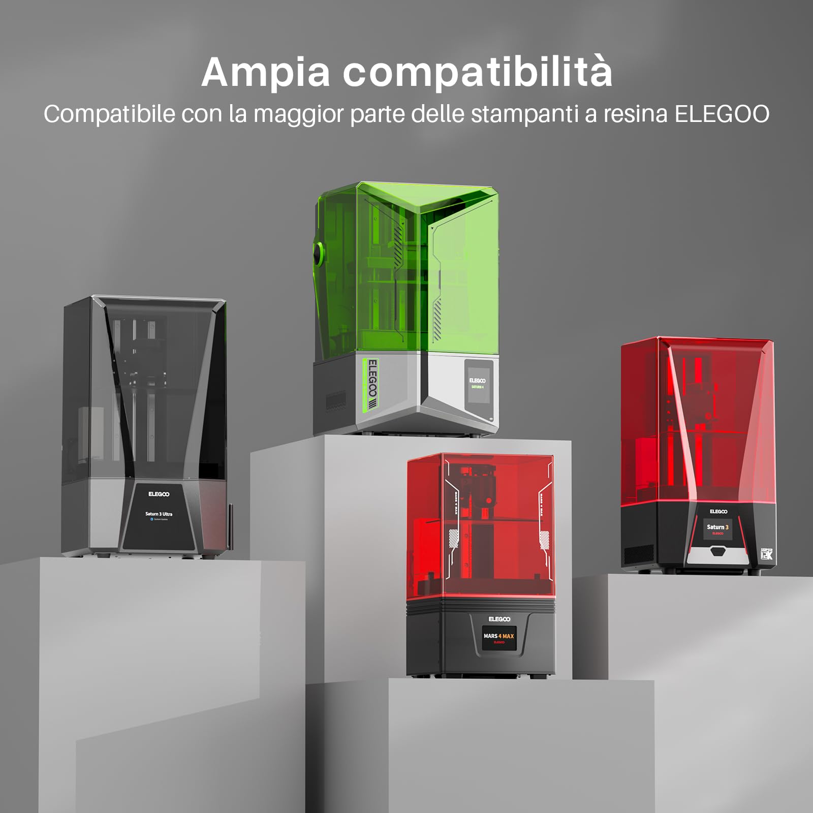 ELEGOO Mini Riscaldatore Intelligente per Stampante 3D Resina Riscaldatore Intelligente con Controllo della Temperatura e Filtraggio dell'aria, Compatibile con la Maggior parte delle Stampanti 3D MSLA