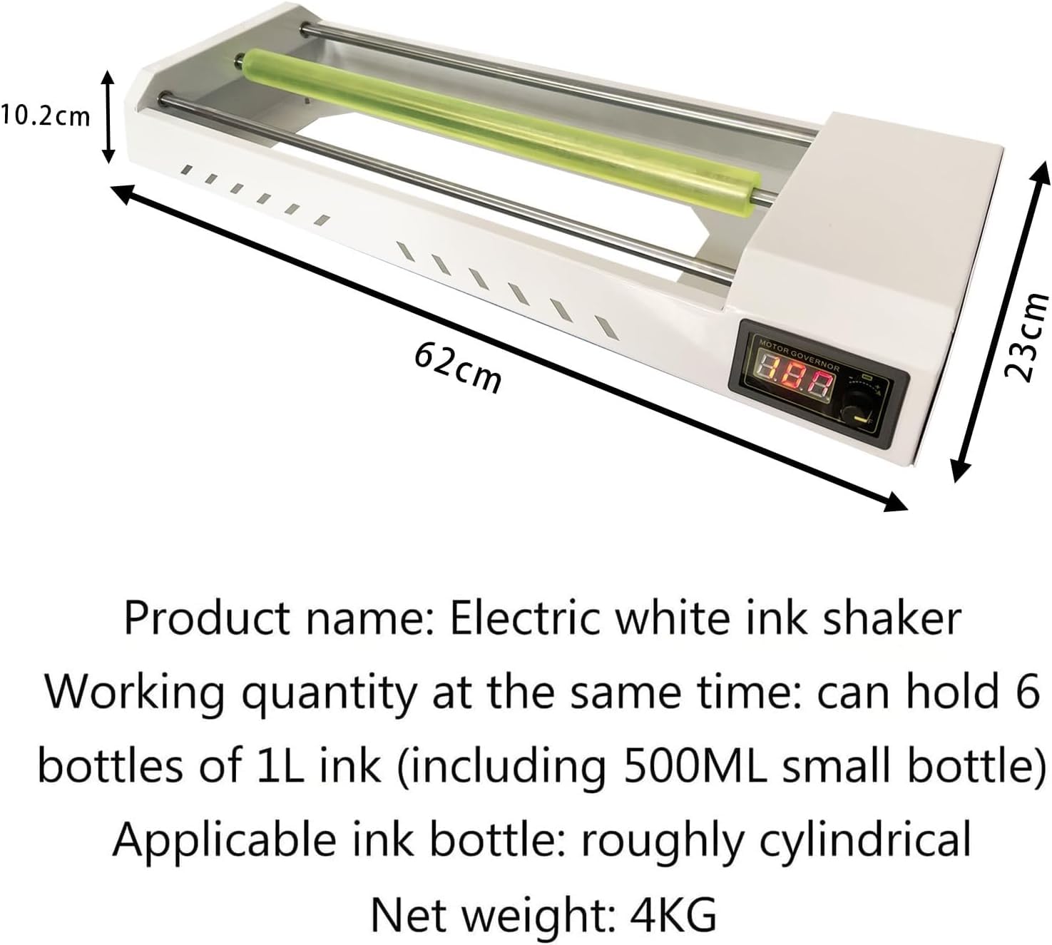 Mezclador de pintura eléctrico, mezclador de tinta para tinta DTF, capacidad para botellas de 1 litro para mezclar acuarelas y manualidades