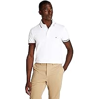 Tommy Hilfiger Uomo Maglietta Polo Maniche Corte Flag Cuff Slim Fit