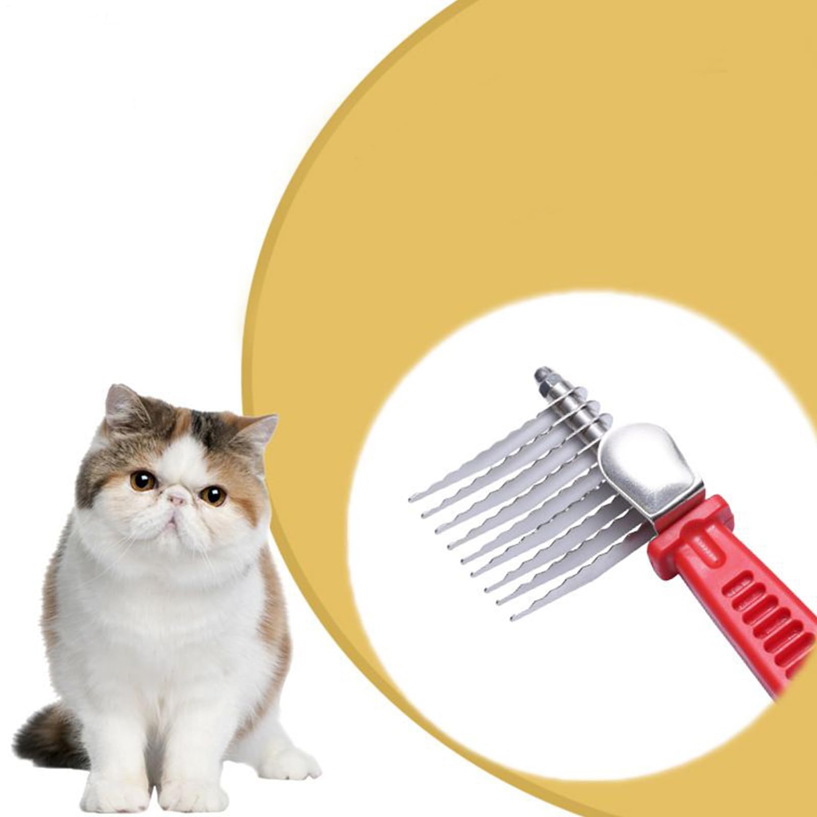 Pettine Anti-Nodi Per Toelettatura Animali Strumenti Lisci Ergonomici