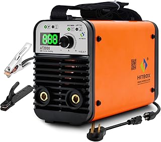 HITBOX AT2000 Stick Welder 140A Welding Machine Stick Welders 110V/220V Welder Machine 2 IN 1 Arc/Lift Tig Welding Machine Welder With Hot Start Arc Force And Anti-Stick Mini Welder with LCD Screen