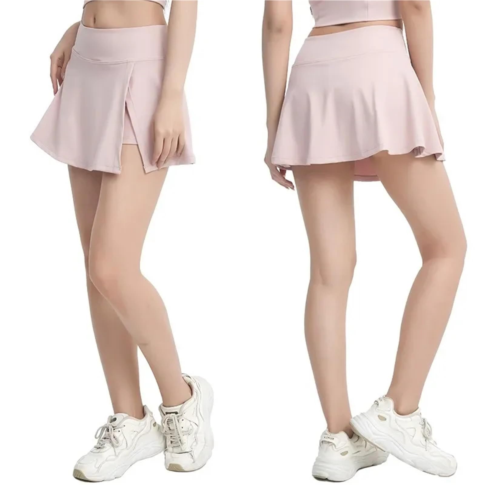 Gonna Sportiva Estiva da Donna Color Carne - Feeling Quick Dry: Ideale for Tennis, Corsa e Yoga per Il Fitness e La Corsa