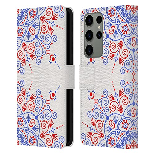 Étui portefeuille Cat Coquillette Mandala pour Samsung Galaxy S23 Ultra