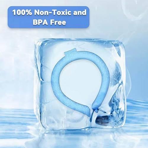 Miniatura 5 de Tubo de enfriamiento para el cuello, anillo de enfriamiento para el cuello, envolturas de enfriamiento reutilizables para el calor del verano, al