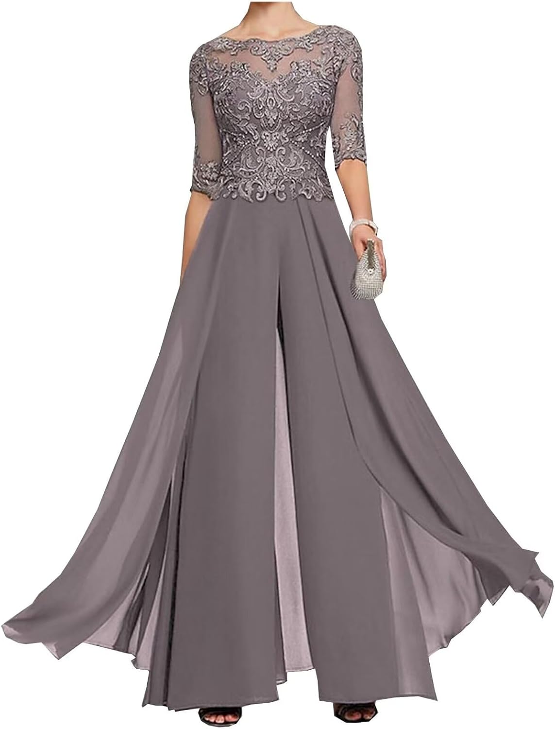 Mother of The Bride Jumpsuit for Wedding Plus Size Mother of Groom Pant Suits Wedding Guest Formal Outfits